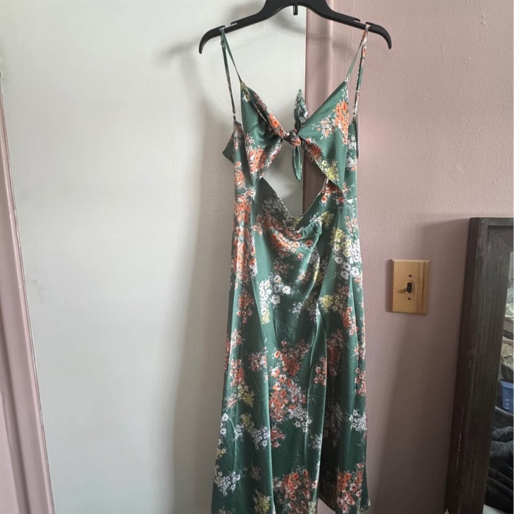 Floral Green Dress
